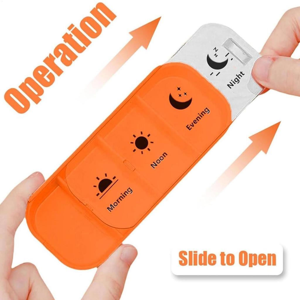 Portable Weekly 7 Days Pill Box Colorful Design Stackable 4 Times A Day Medicine Storage Dispenser Plastic Pill Organizer Boxes