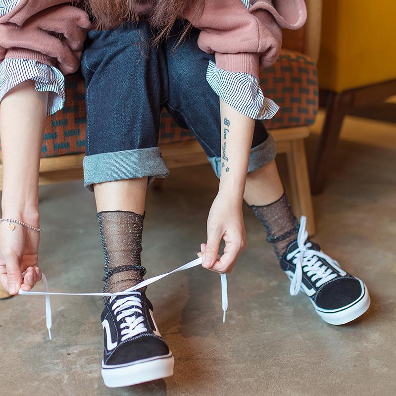High Net Socks Buy Fashion Lady Sheer Hollow Net Socks Summer Sexy Yarn Silk Trendy ...