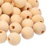 100pcs Bulk Pack Round Wood Beads Multipurpose DIY Wood Beads Wooden Spacer Beads  DIY Crafting