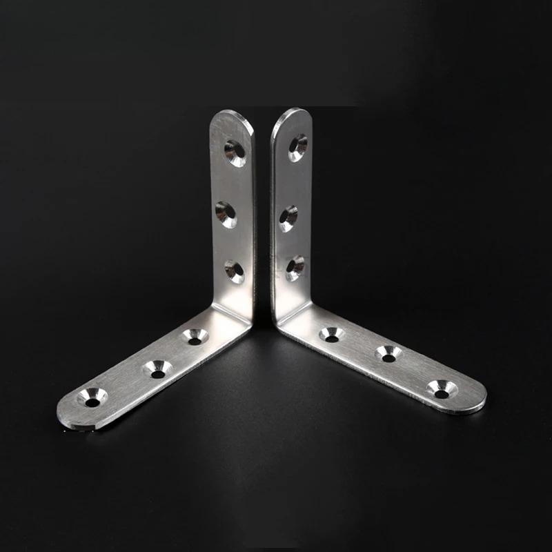 Angle Stainless Steel Corner Brackets Glass Fasteners Protector Nine Size Corner Stand Supporting Furniture Hardware