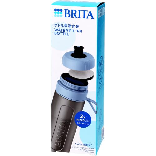 BRITA Bottle-Shaped Water Filter, Active Dark Blue