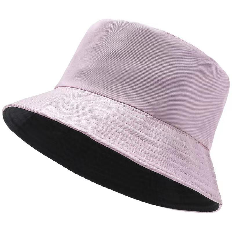Hat autumn double-sided bucket hat women's spring summer sun hat Japanese new student basin hat cute
