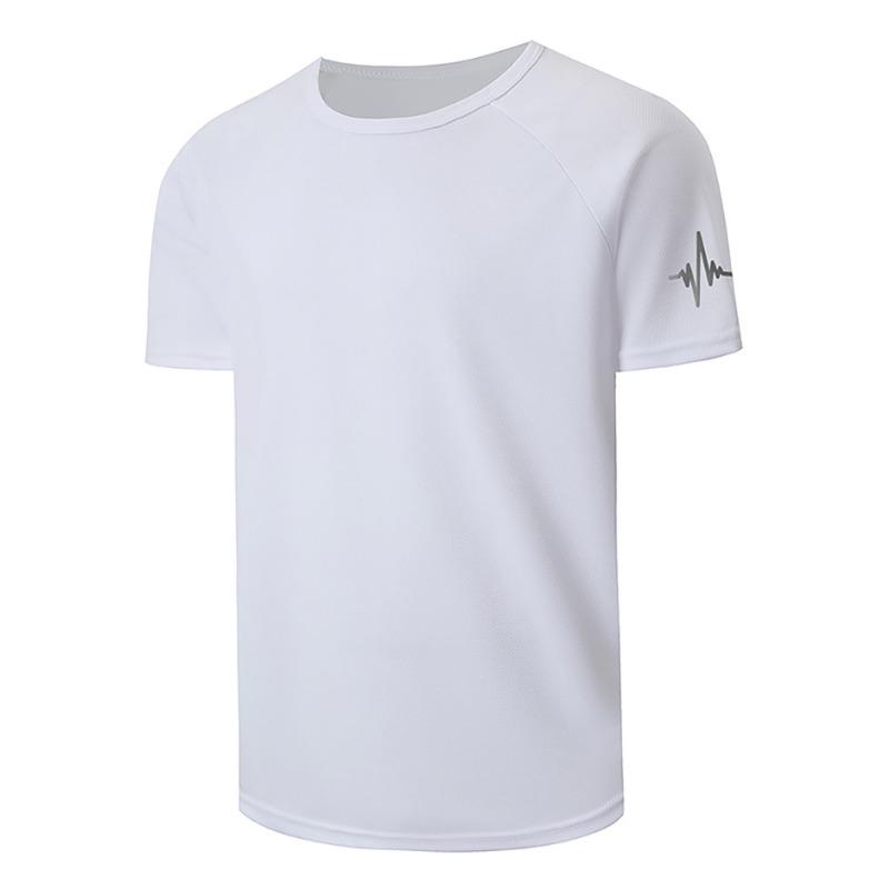 Men's 100% Cotton Summer Loose PARIS Creative Letter Print Casual Slim Fit Round Neck Short Sleeved T-shirt Top