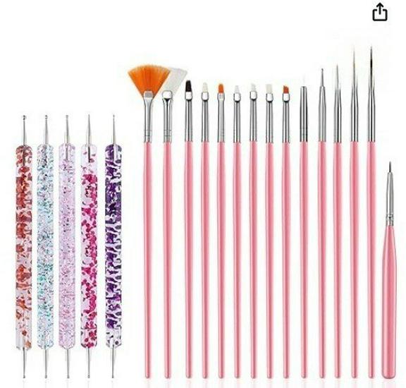 31-Piece and 32-Piece Nail Art Brush Sets - Comprehensive Tool Kit