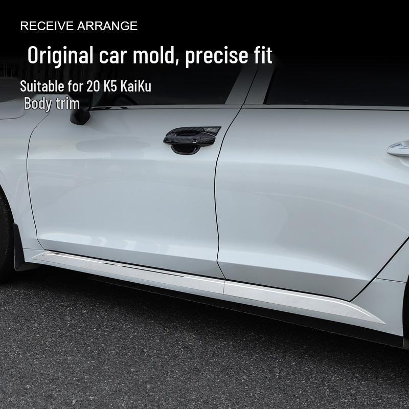 Tira de Acabamento de Porta de Aço Inoxidável Brilhante para Modificação da Carroceria do Carro K5 2020