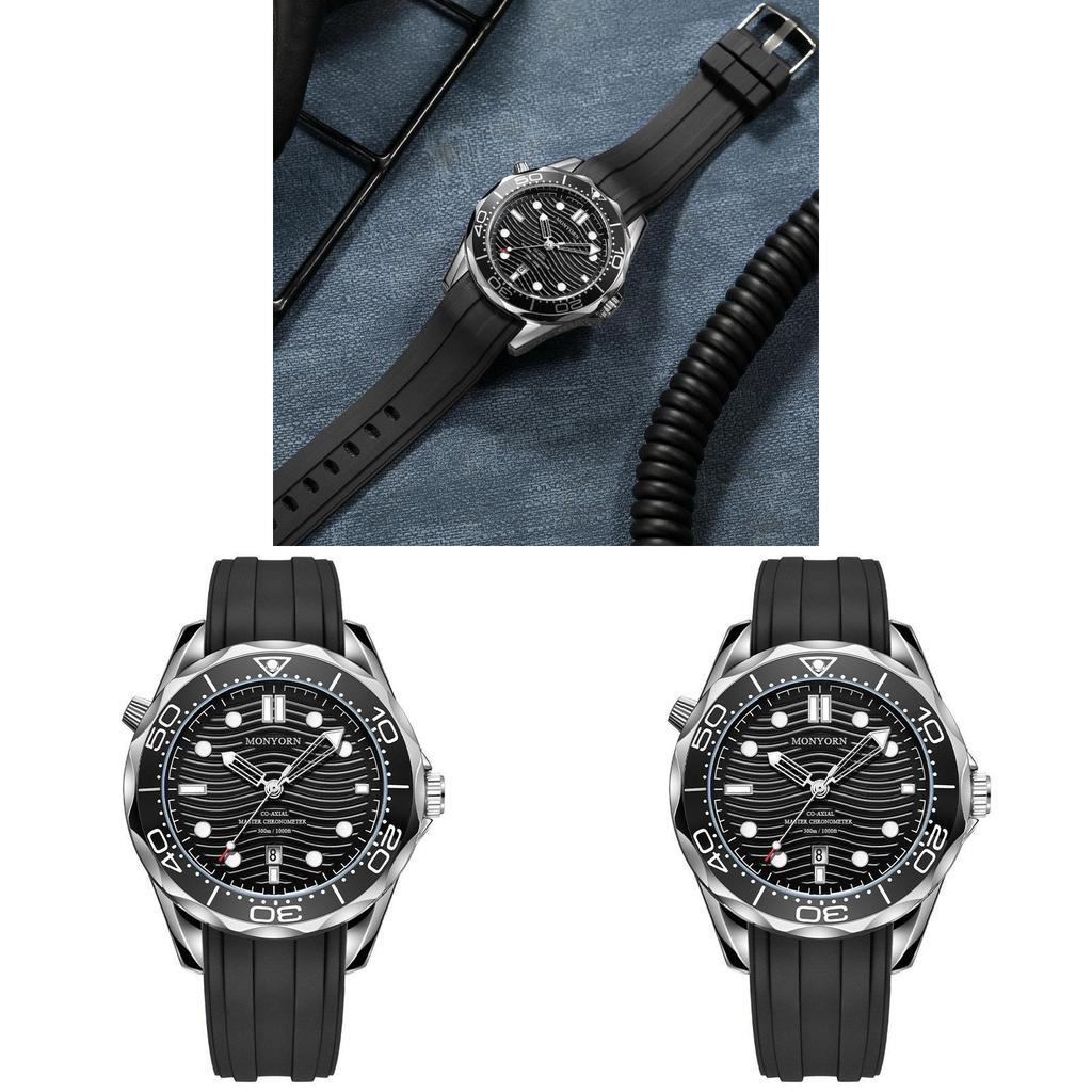 Mens Silicone Watch With Quartz Movement And 24hour Indicator For Fashion Crafters