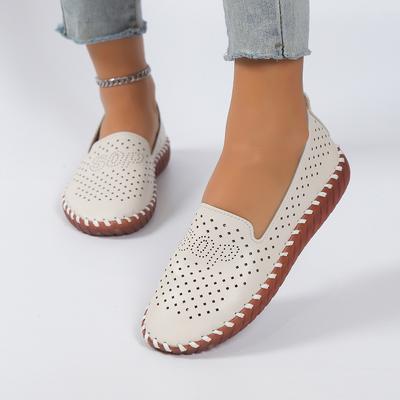 Fashion New Ladies Shoes Fashion Basic Women's Flats Summer Round Head Solid New Slip-on Round Toe Breathable Casual Flat Shoes Zapatos