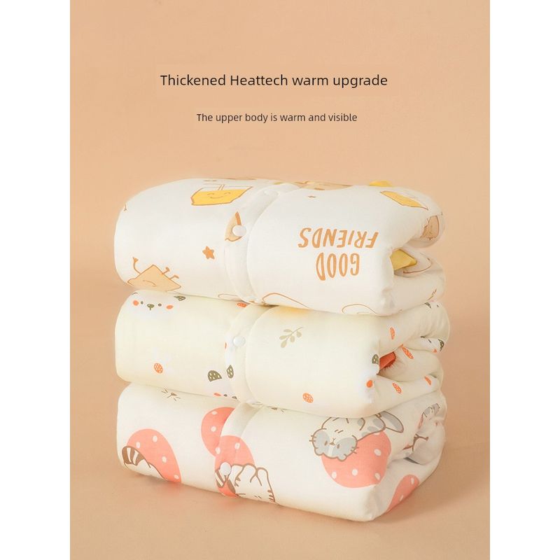 Clothes for Autumn and Winter, Thickened Cotton-Padded Romper for Boys and Girls, Pure Cotton Class a Jumpsuit, Outdoor Crawling Clothes, Winter Wear