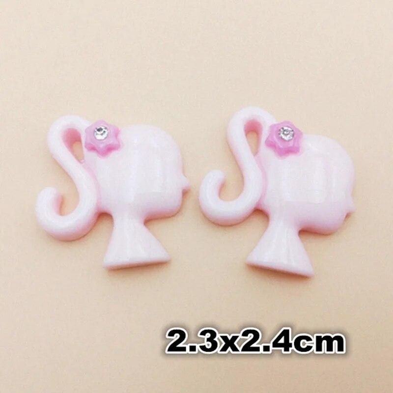 20 шт., мультяшный шарм для ногтей, леденец/мягкие конфеты/желейный медведь, дизайн украшения ногтей, красивая голова, смола, аксессуары для маникюра «сделай сам»