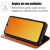 Coque de protection - BOOLING - pour Samsung Galaxy A26 5G - Antichoc - Effet Cuir Marron - 2 Verres Trempés