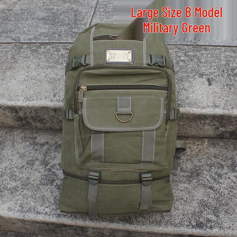 Kurenqi Outdoor Canvas Travel Backpack