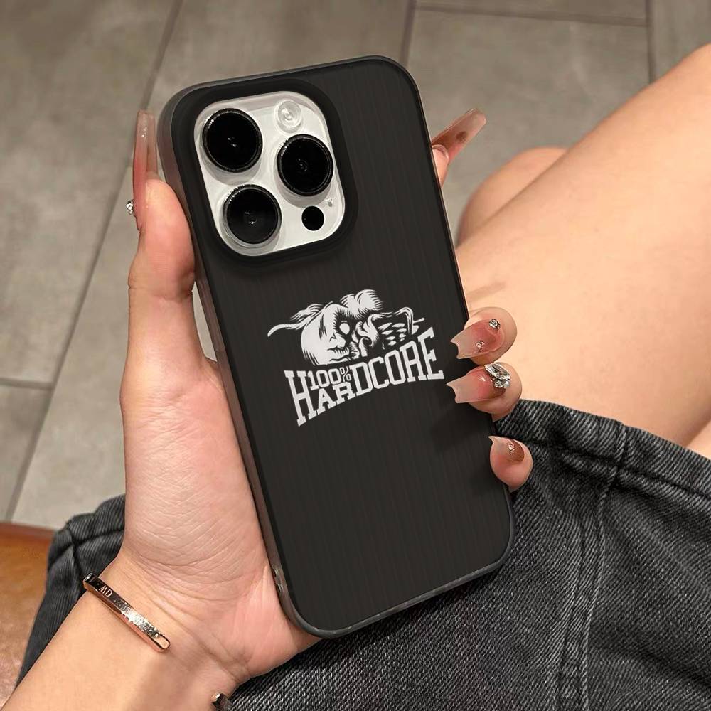 100 Hardcore Dog To The Bone Soft Corrugated Transparent Phone Case For IPhone 17 15 16 11 12 13 14 Pro Max Plus Pro