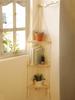 Prateleira suspensa de macramê, boho, para pendurar na parede, corda artesanal, rústica, madeira, prateleiras flutuantes, prateleira de canto para pendurar, decoração de quarto, presentes