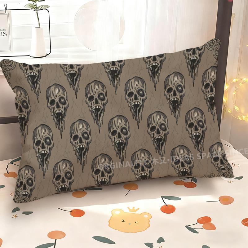Zombie Skull Pattern Pillowcase Suitable For Sofa Bedroom Car Pillow Cover Cushion Rectangular Back Cushion