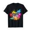 Zebra T Shirt for Unisex In Africa Animal Wild Zoo Horse Black Vintage Washed Slightly Versatile Graphic Breathable Soft Stylish