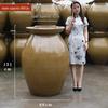 Large Earthenware Sichuan Pickled Vegetable Jar - Traditional Ceramic Sauerkraut Pot for Home Use