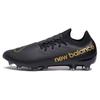 Furon V7 Artificial Turf Soccer Shoes Unisex Soccer Shoes Black Gold SF2HBK7