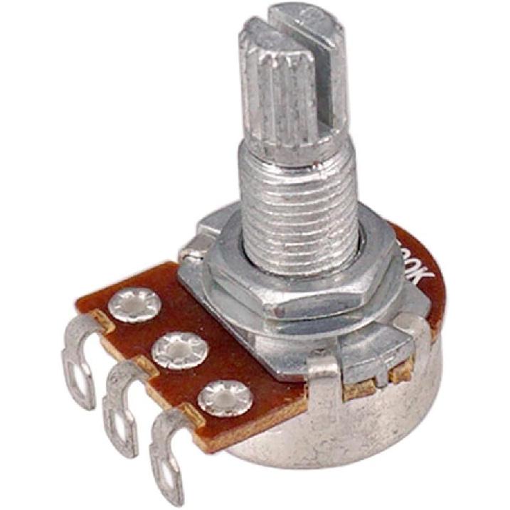 Long Split 18mm Shaft 25K Guitar Potentiometer Pot, 8-pack A25K & B25K Set