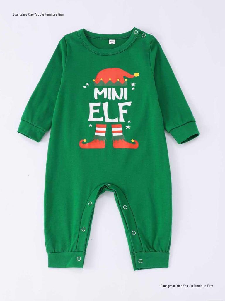 European/American Parent-Child Long Sleeve Pajama Set
