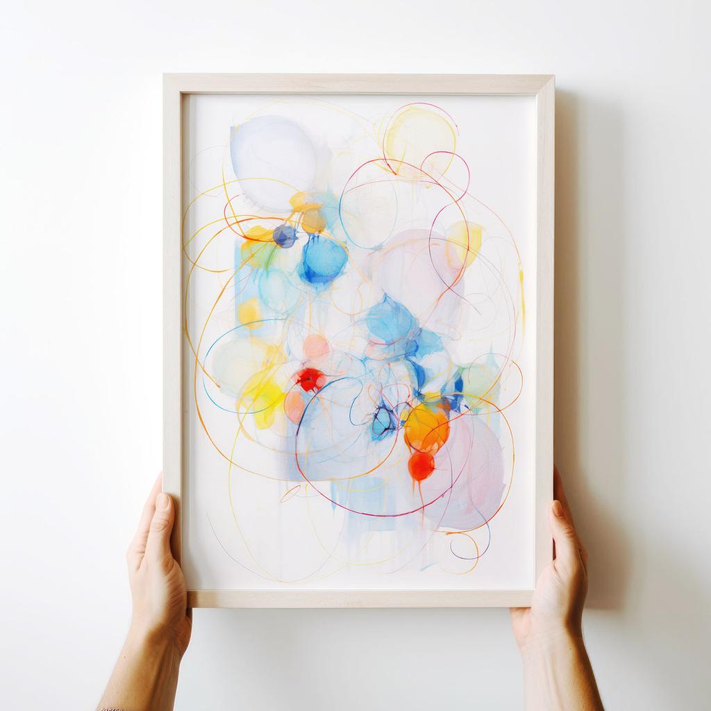 Plakat kolorowa abstrakcja