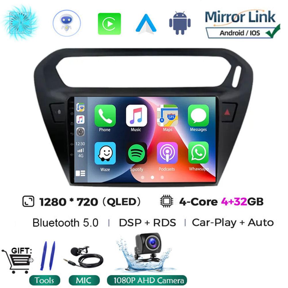 Android 14 For Peugeot 301 Citroen Elysee 2013 - 2018 Auto Car Radio Autoradio Multimedia Player Stereo Carplay 2din Audio