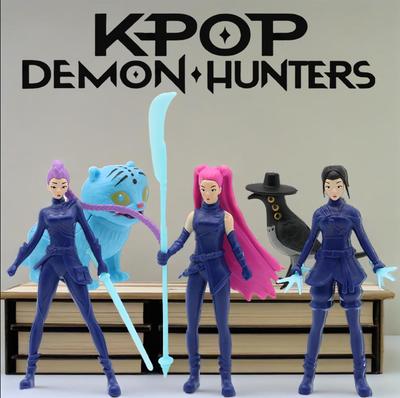 @ Kpop_% Dämonenjäger Actionfigur Ornament Spielzeug Derpys Tiger Rumi Mira Zoey Sussy Figur Puppe Für Fans Weihnachtsgeschenk_%