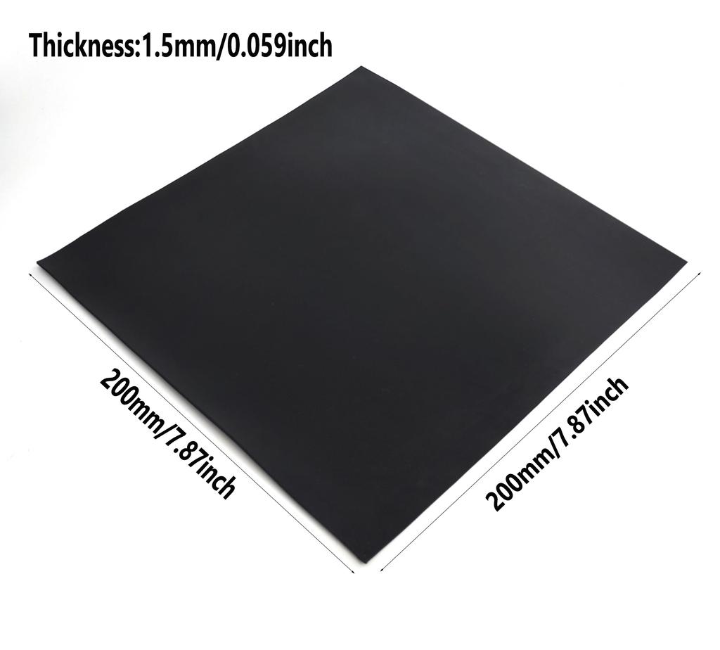 Neoprene Rubber Sheet Solids Rubber Pad Anti-Slip Waterproof Cushion For DIY Gaskets Crafts