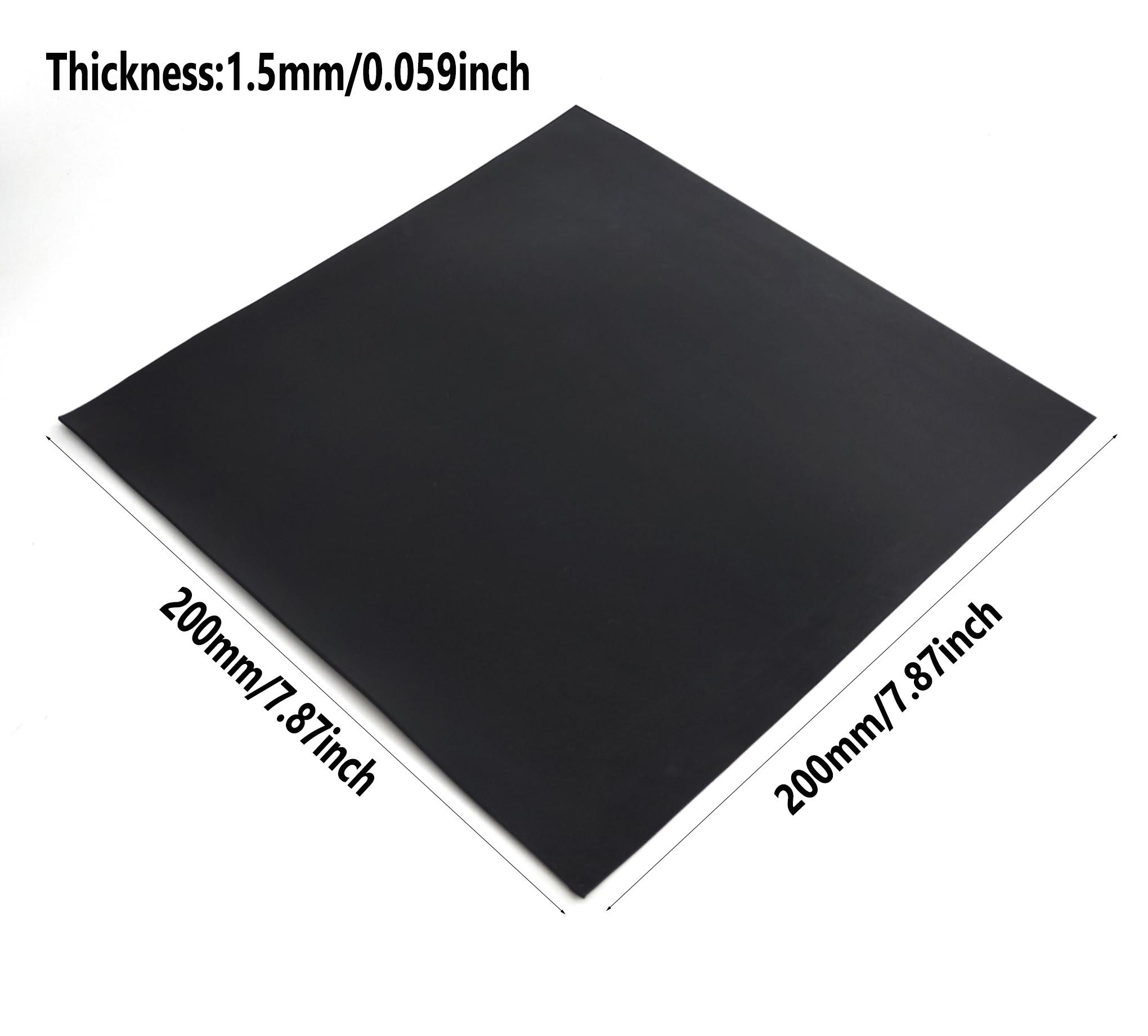 

Neoprene Rubber Sheet Solids Rubber Pad Anti-Slip Waterproof Cushion For DIY Gaskets Crafts 1.5x200x200mm