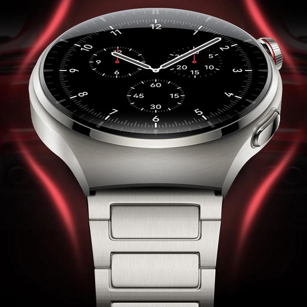 22mm Luxury Titanium Watchband for Huawei Watch GT5 Pro GT4/5 46mm Watch 4 Pro 3 Pro Strap Business Bracelet for Amazfit Balance