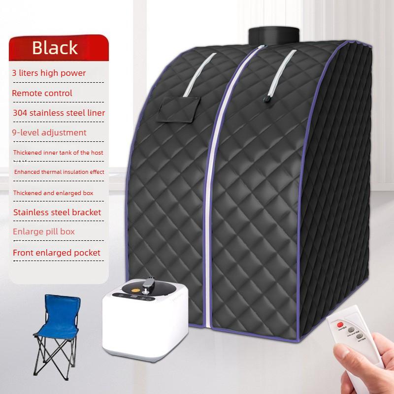 Household Portable Steam Sauna Kit Portable Folding Sweat Steamer Whole Body Steam Cycle Sauna Bath Box