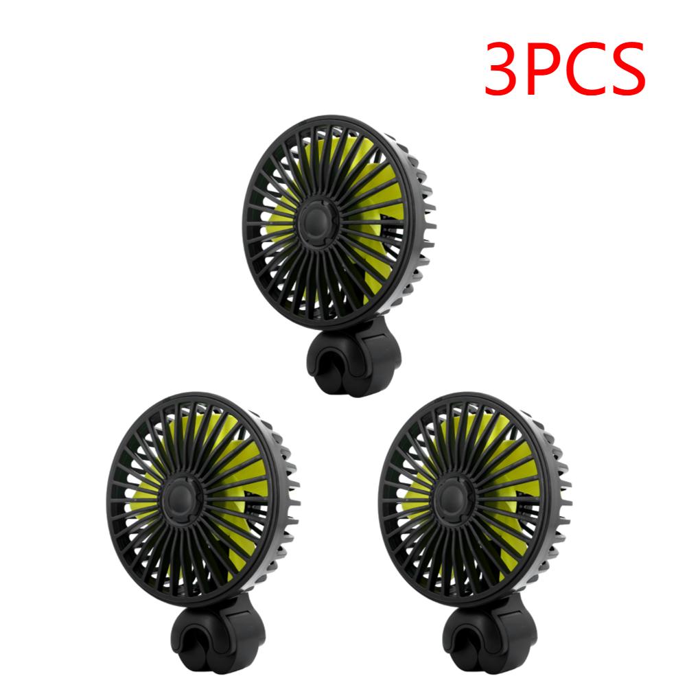 1-5PCS 360° Car Fan Rotating Cooling Wind Low Noise Summer Car Air Conditioning Cold Fan Ventilation Car Cooler for Sedan SUS RV