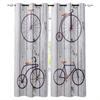 Bicycle Window Curtains Living Room Decor Curtains for Bedroom Luxury Home Decor Flat  Window