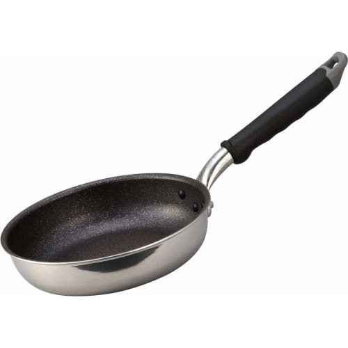 Hokuriku Aluminum 20cm Frying Pan, Lightweight Aluminum, Induction Compatible, Made in Japan, 5.1cm Deep, Deep, Wide Base, Lightweight, Convenient for