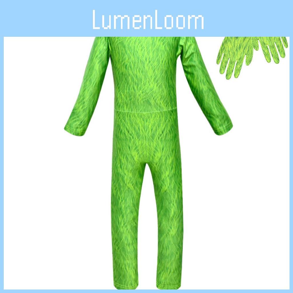Eye-catching Grinch Cosplay Costume For Kids Perfect For Halloween Parties!