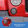 Car Headlight Lamp Circle Grille Front Turn Signal Light Circle Decoration Cover Stickers For Jeep Wrangler JK 2007-2017 Exterior Accessories