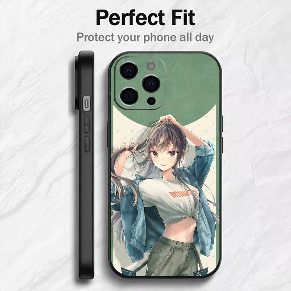 Anime Character Y-Yuki Suou  Phone Case For iPhone17,16,15,14,13,12 Plus,Max Soft Silicone Black Cover
