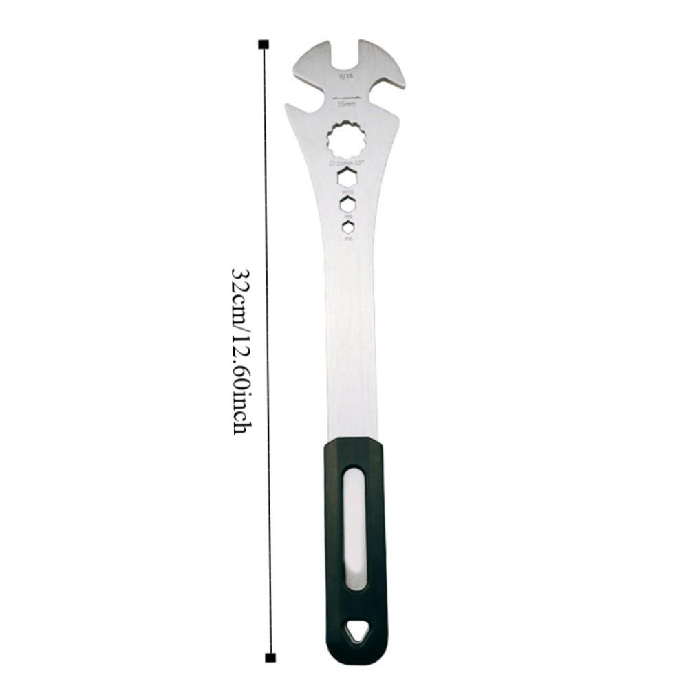 6/8/10mm Hexagon Holes Bicycle Pedal Spanner 320mm Long Handle MTB Pedal Wrench  Pedal Installation