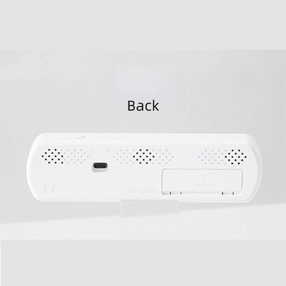 Large Display Digital Alarm Clock 12/24 Hour Temperature Display Temperature Display Clock Jump Seconds Function Loud Alarm