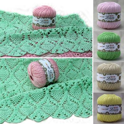 Fashion Luxury 50g/ball Thin 2ply DIY Барвиста тонка мереживна пряжа В’язана пряжа 1 пряжа Бавовняна пряжа Ручна в’язальна нитка Швейна машина