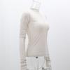 Spring Long Sleeved T-shirt Base Shirt Round Neck Slim Fit Top For Women
