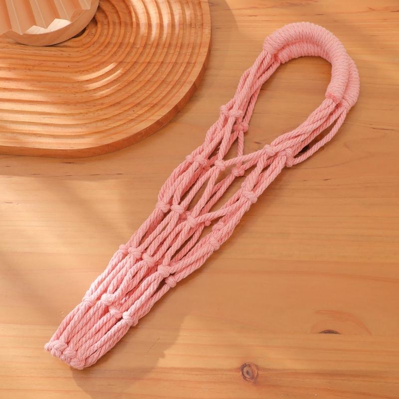 Hand-Woven Bottle Holder Cup Sleeve Handmade Drink Container Sleeve Suitable For Hiking Camping And School