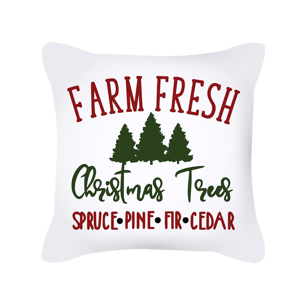 New Ins Nordic Cartoon Christmas Pillow Cover Holiday Gift Square Cushion Cover Pillow Cover