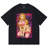 230 Gsm 100% Cotton Bleach V9 Matsumto Waifu Print Unisex Heavy Cotton T Shirt