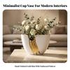 Modern Flower Vase Matte Finish Decorative Minimalist for Console