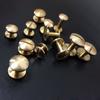 10pcs Craft Belt Wallet Solid Brass Leather Nail Rivets Chicago Screws
