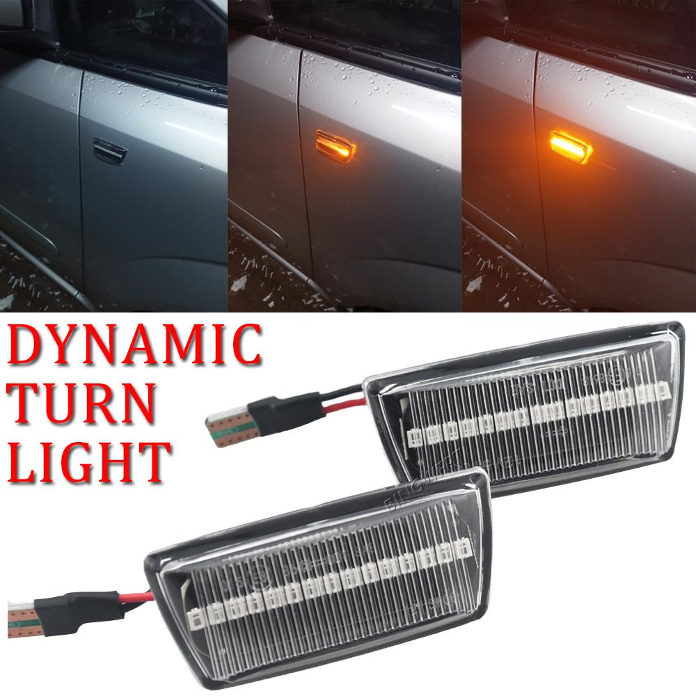 For Opel Insignia Astra H Corsa D Zafira B For Chevrolet Cruze Led Dynamic Side Marker Turn Signal Light Sequential Blinker Lamp