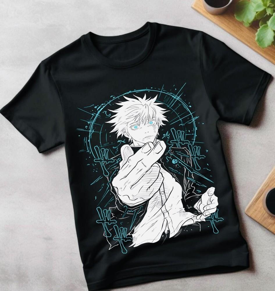 

Gojo Satoru T-Shirt Jujutsu Kaisen Sukuna Megumi Itadori gift shirt All Size 4XL