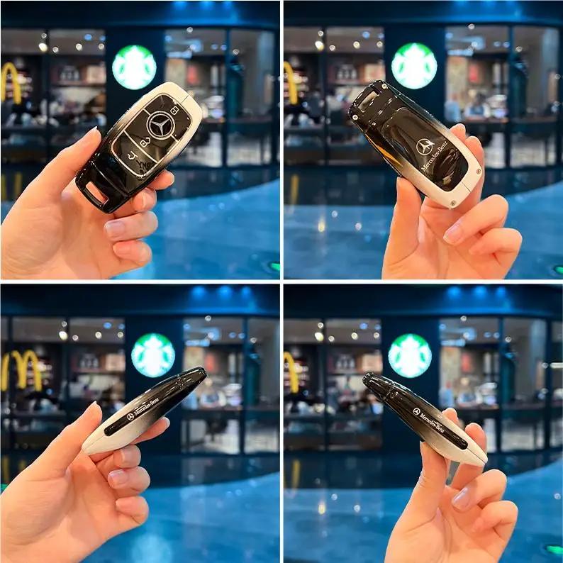 Car Key Case Replacement Cover 3buttons for Mercedes-Benz Key AMG MAYBACH 2016+ C-class E-class GLC300L E300l/E260/E350 A200 HO1