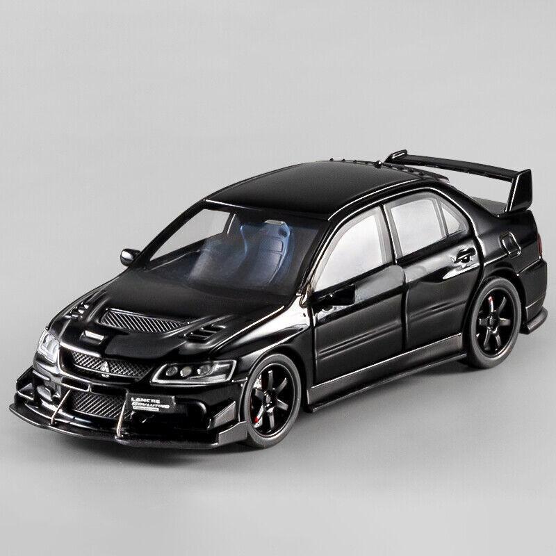 

1/32 Mitsubishi Lancer EVO IX литая модель игрушечная коллекционная игрушка со звуком и светом 1/32-Size:15.5*6.8*5cm чёрный