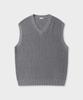 TAILDERN Gould Cotton Wool Knit Vest Gray